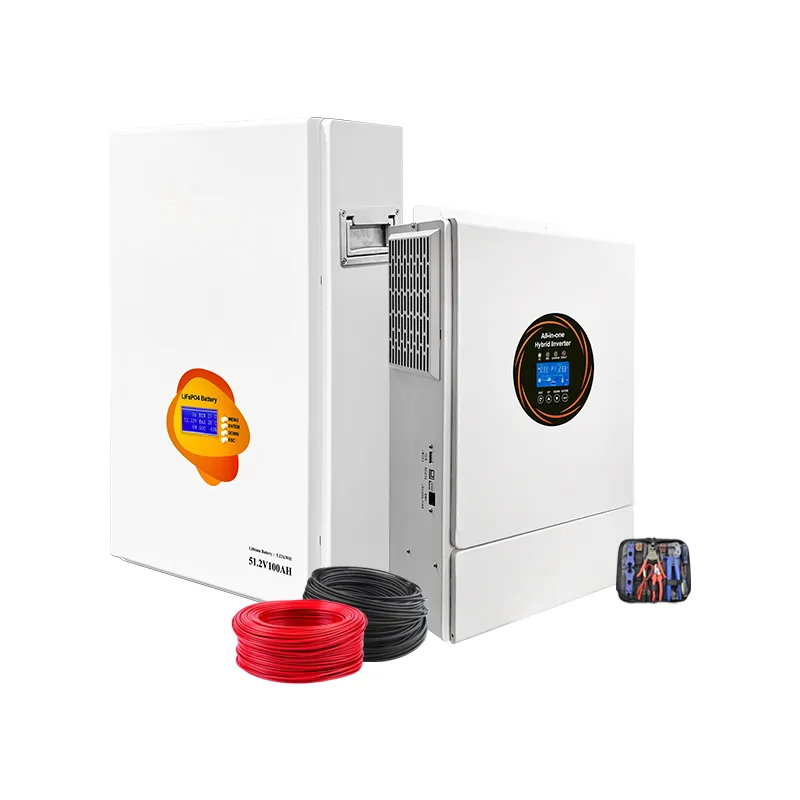 태양광 10kw 48v 오프 그리드 Ess 올인원 하이브리드 310Ah 15kwh 백업 배터리